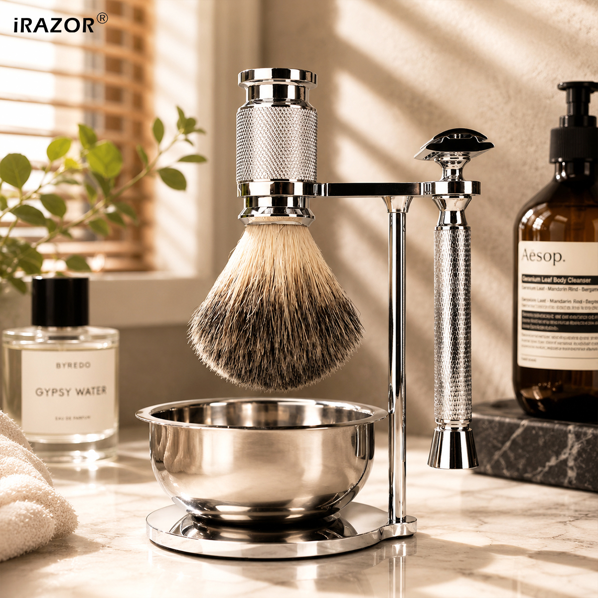 Men'S Grooming Razor Kit - iRAZOR Double Edge Safety Razor Set