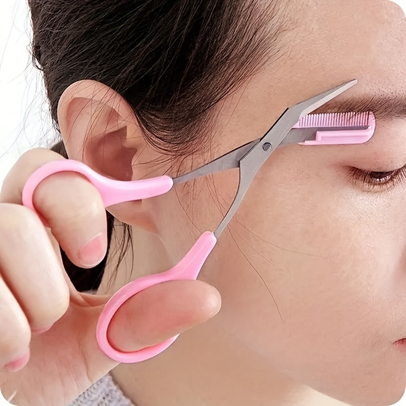 Eyebrow Trimmer Scissor With C - مراجعة Men'S Grooming Makeup وسعره