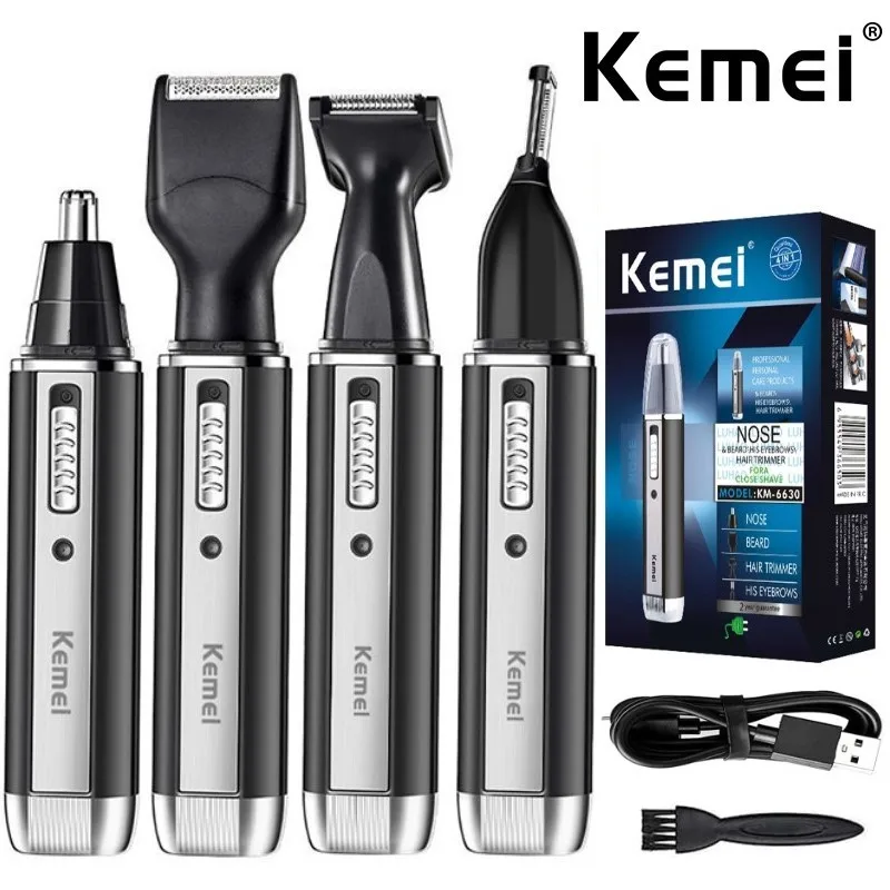 Kemei 4 in 1 trimmer for men E - مراجعة Men'S Grooming Ear Hair وسعره