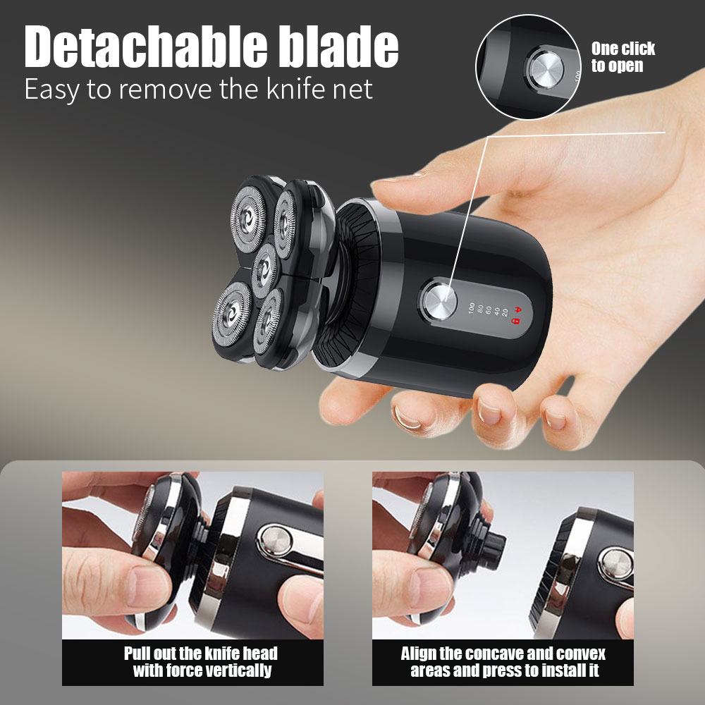 5-in-1 5 Heads Electric Shaver - مراجعة Men'S Grooming Razor Kit وسعره