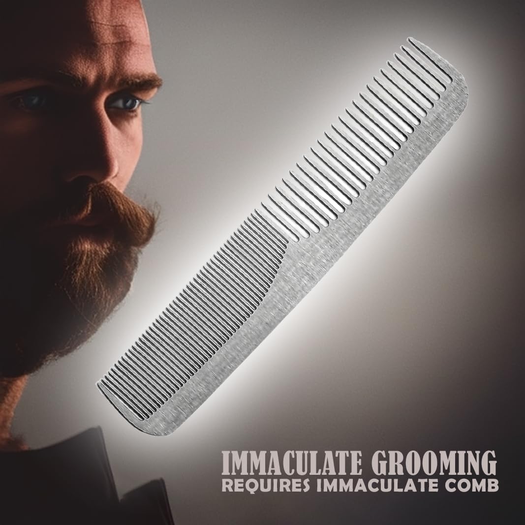 Stainless Steel Comb, Barber G - مراجعة Mens Grooming Barber وسعره