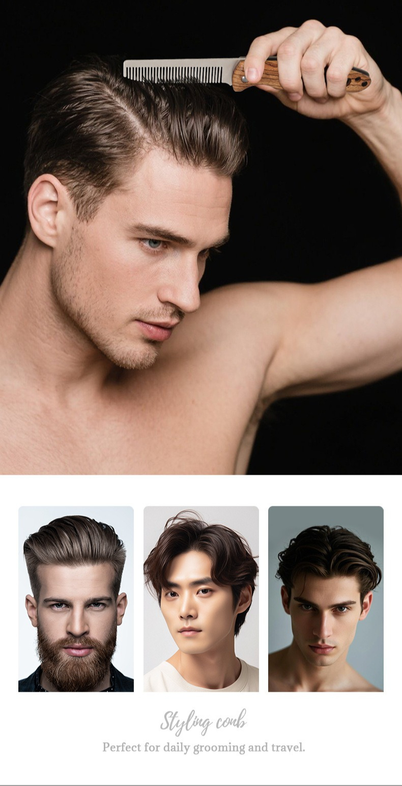 Solid Wood & Metal Folding Bea - مراجعة Mens Grooming Barber وسعره