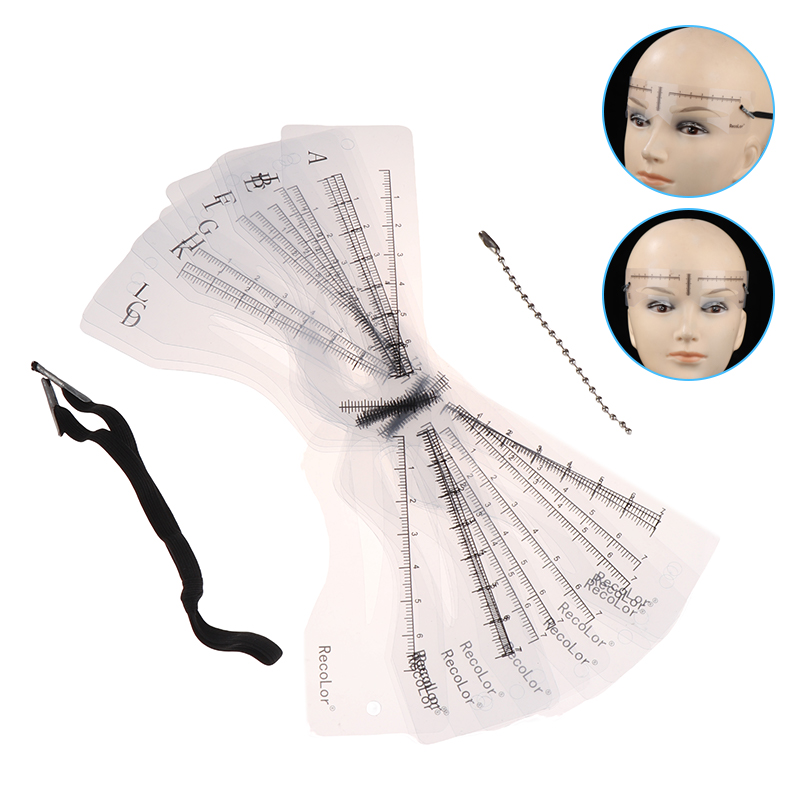 12Pcs Eyebrow Stencil Set Reus - مراجعة Men'S Grooming Makeup وسعره