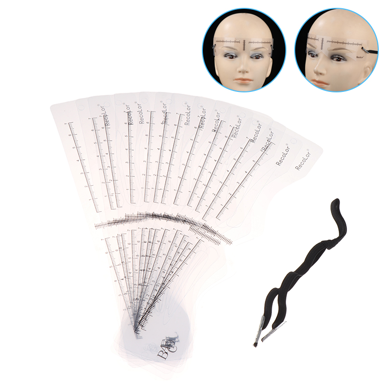 12Pcs Eyebrow Stencil Set Reus - مراجعة Men'S Grooming Makeup وسعره