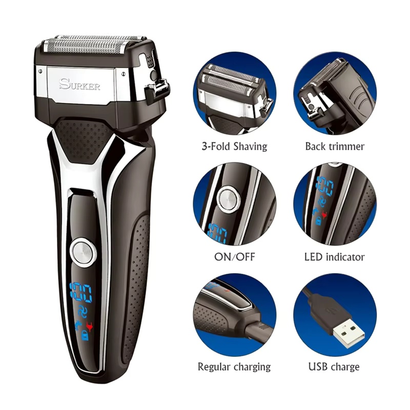 Surker Electric Shaver for Men - مراجعة Men'S Grooming Razor Kit وسعره
