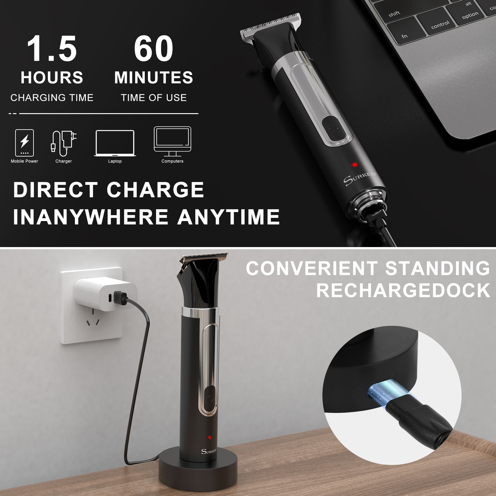 Surker 4-in-1 Shaver for Men G - مراجعة Men'S Grooming Razor Kit وسعره