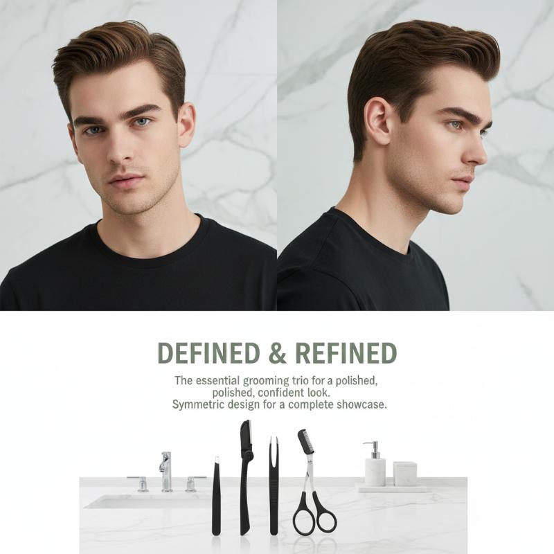 Stainless Steel Eyebrow Groomi - مراجعة Men'S Grooming Makeup وسعره