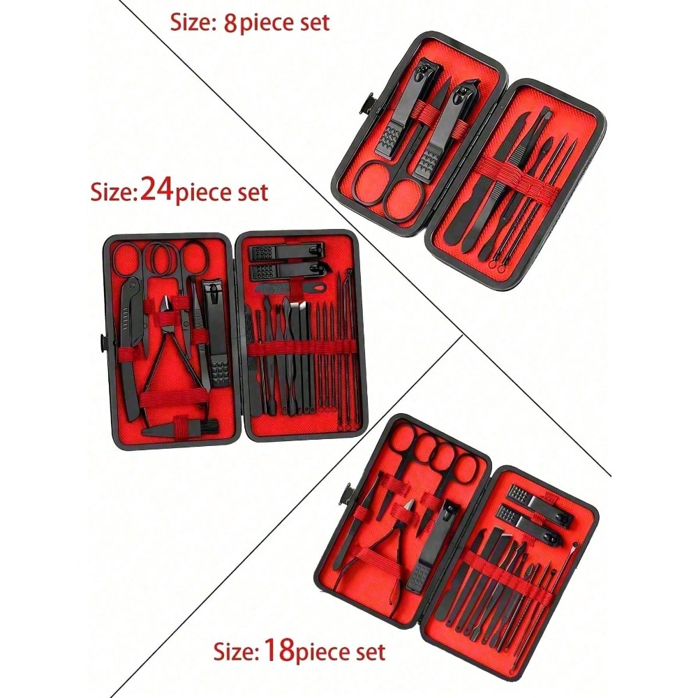 8/24pcs Professional Manicure  - مراجعة Men'S Grooming Facial وسعره