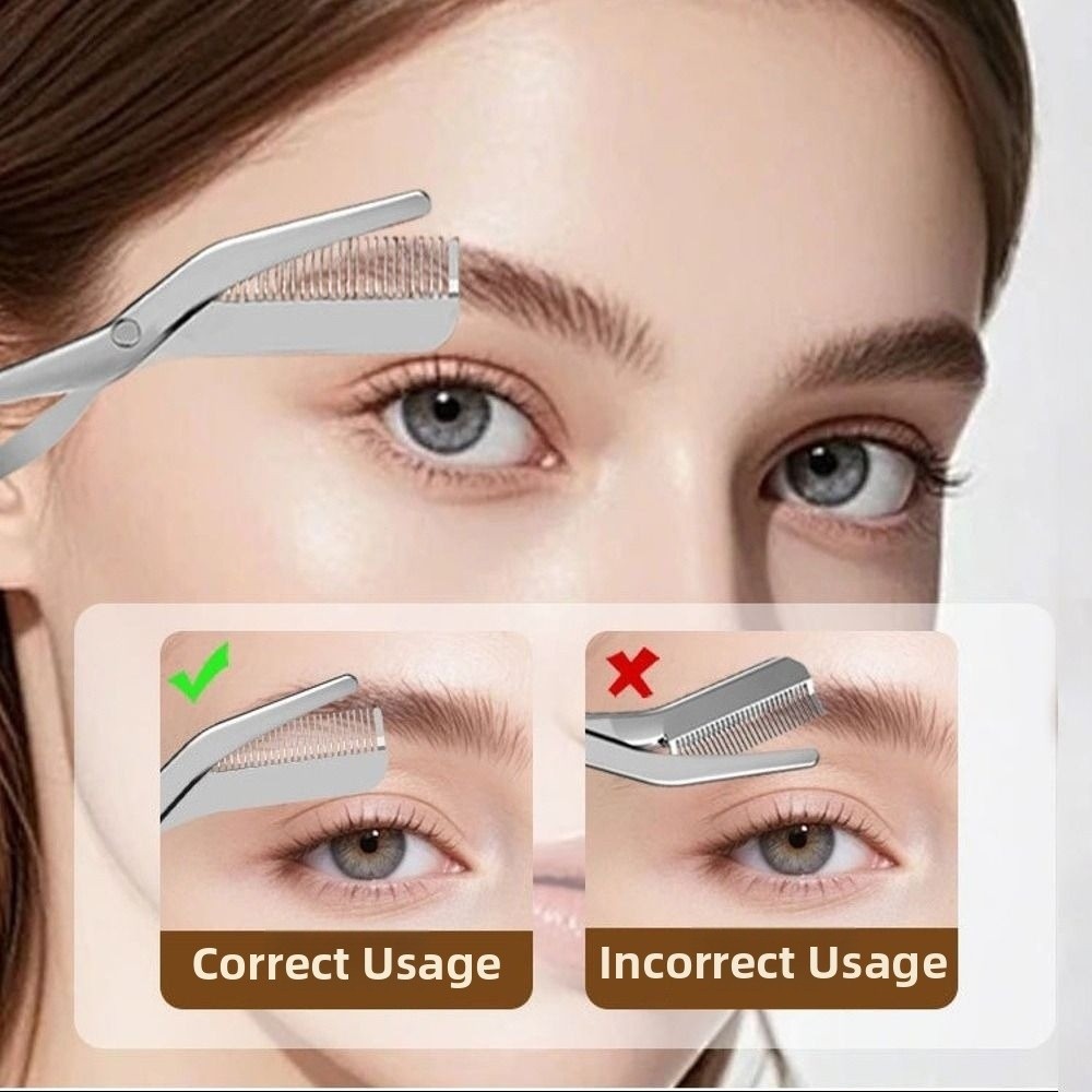 Stainless Steel Eyebrow Scisso - مراجعة Men'S Grooming Makeup وسعره
