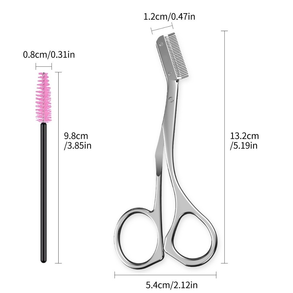 Stainless Steel Eyebrow Scisso - مراجعة Men'S Grooming Makeup وسعره