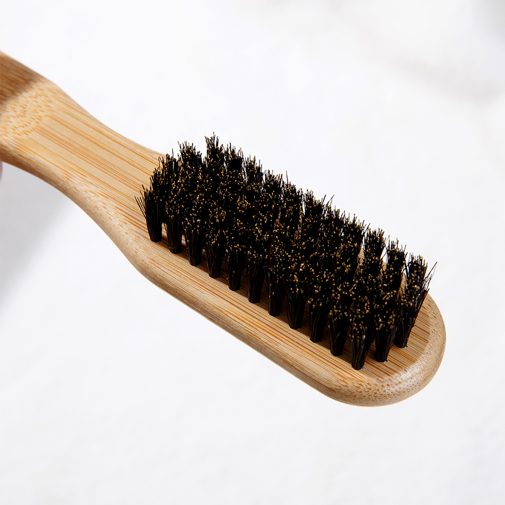 Bamboo Wood Bristle Brush Redu - مراجعة Mens Grooming Barber وسعره