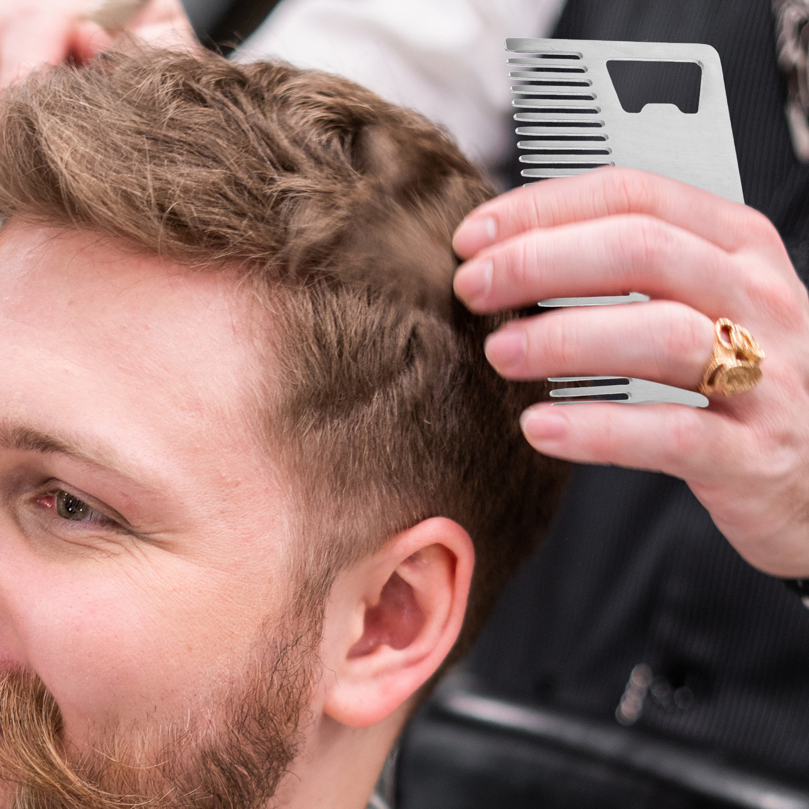 Professional Stainless Steel M - مراجعة Mens Grooming Barber وسعره